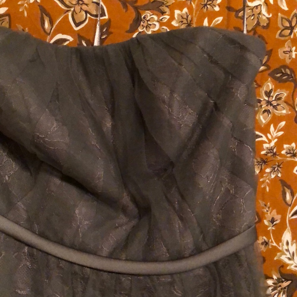 Vera Wang Dark Gray Bridesmaid Dress - Picture 6 of 9
